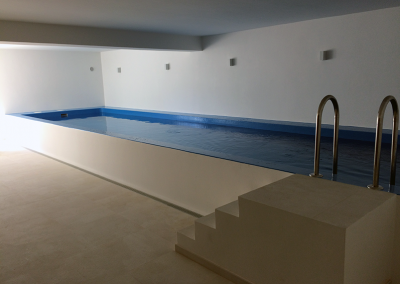 Climatização e tratamento de ar de piscina interior